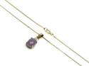 9ct Lavender Jadite & Diamond Pendant