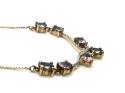 9ct Purple Spinel & Diamond Necklet