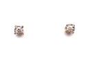 9ct Yellow Gold Diamond Stud Earrings