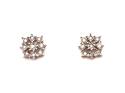 9ct Diamond Cluster Earrings