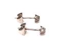 14ct White Gold Diamond Stud Earrings