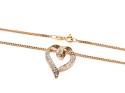 9ct Diamond Heart Pendant & Chain