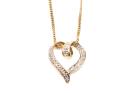 9ct Diamond Heart Pendant & Chain