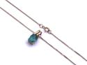9ct Emerald Solitaire Pendant & Chain