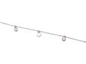 Silver Love Heart & CZ Anklet