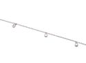 Silver CZ Anklet