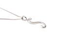 Silver CZ S Initial Pendant & Chain