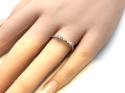 Silver CZ Bow Ring Size O