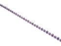 Silver Patterned Beaded Bracelet 7 1/2 Inch