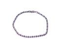 Silver Patterned Beaded Bracelet 7 1/2 Inch
