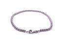 Silver Beaded Bracelet 7 1/2 Inch