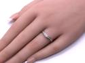 Platinum Diamond Wishbone Ring 0.25ct
