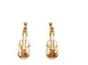 9ct Yellow Gold Violin Drop Earrings