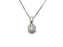 9ct Diamond Cluster Pendant & Chain
