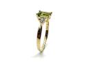 9ct Yellow Gold Peridot & Diamond Ring