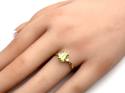 9ct Yellow Gold Peridot & Diamond Ring