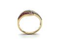 9ct Yellow Gold Ruby & Diamond Fancy Ring