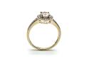 9ct Yellow Gold Morganite & Diamond Ring