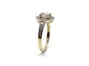 9ct Yellow Gold Morganite & Diamond Ring