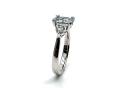 Platinum Aquamarine & Diamond Ring