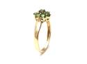 9ct Green Garnet Flower Cluster Ring
