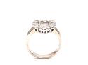 18ct Heart Shaped Diamond Cluster Ring