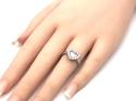 18ct Heart Shaped Diamond Cluster Ring