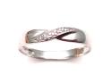 9ct Diamond Crossover Wedding Ring3.5mm