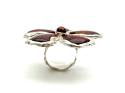 Silver Statement Flower Ring