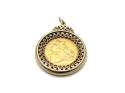 9ct Full Sovereign Pendant Mount