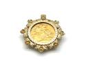 9ct Full Sovereign Pendant Mount
