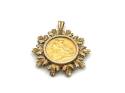 9ct Full Sovereign Pendant Mount