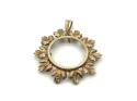 9ct Full Sovereign Pendant Mount