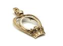 9ct Full Sovereign Crown Pendant Mount