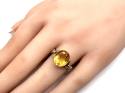 9ct Yellow Gold Citrine Solitaire Ring