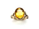 9ct Yellow Gold Citrine Solitaire Ring