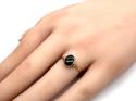 9ct Yellow Gold Onyx Solitaire Ring