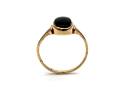 9ct Yellow Gold Onyx Solitaire Ring