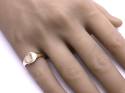 9ct Yellow Gold Patterned Signet Ring