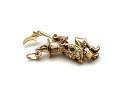 9ct Moveable CZ Witch Pendant