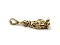 9ct Moveable CZ Clown Pendant