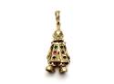 9ct Moveable CZ Clown Pendant