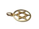 9ct Yellow Gold Star of David Pendant
