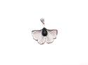 Silver Jet Fan Shape Pendant
