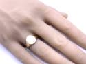 9ct Yellow Gold Plain Signet Ring