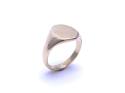 9ct Yellow Gold Plain Signet Ring