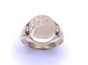 9ct Yellow Gold Patterned Signet Ring
