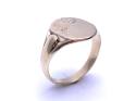 9ct Yellow Gold Patterned Signet Ring