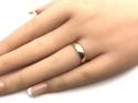 9ct Yellow Gold D Shape Wedding Ring 4mm