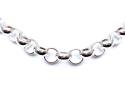 Silver Round Belcher Chain 30 Inch
